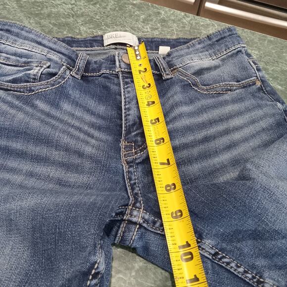 BKE Buckle Stella Jeans Womens 28 Distressed Denim Mid Rise Straight Frayed Leg - Picture 10 of 14